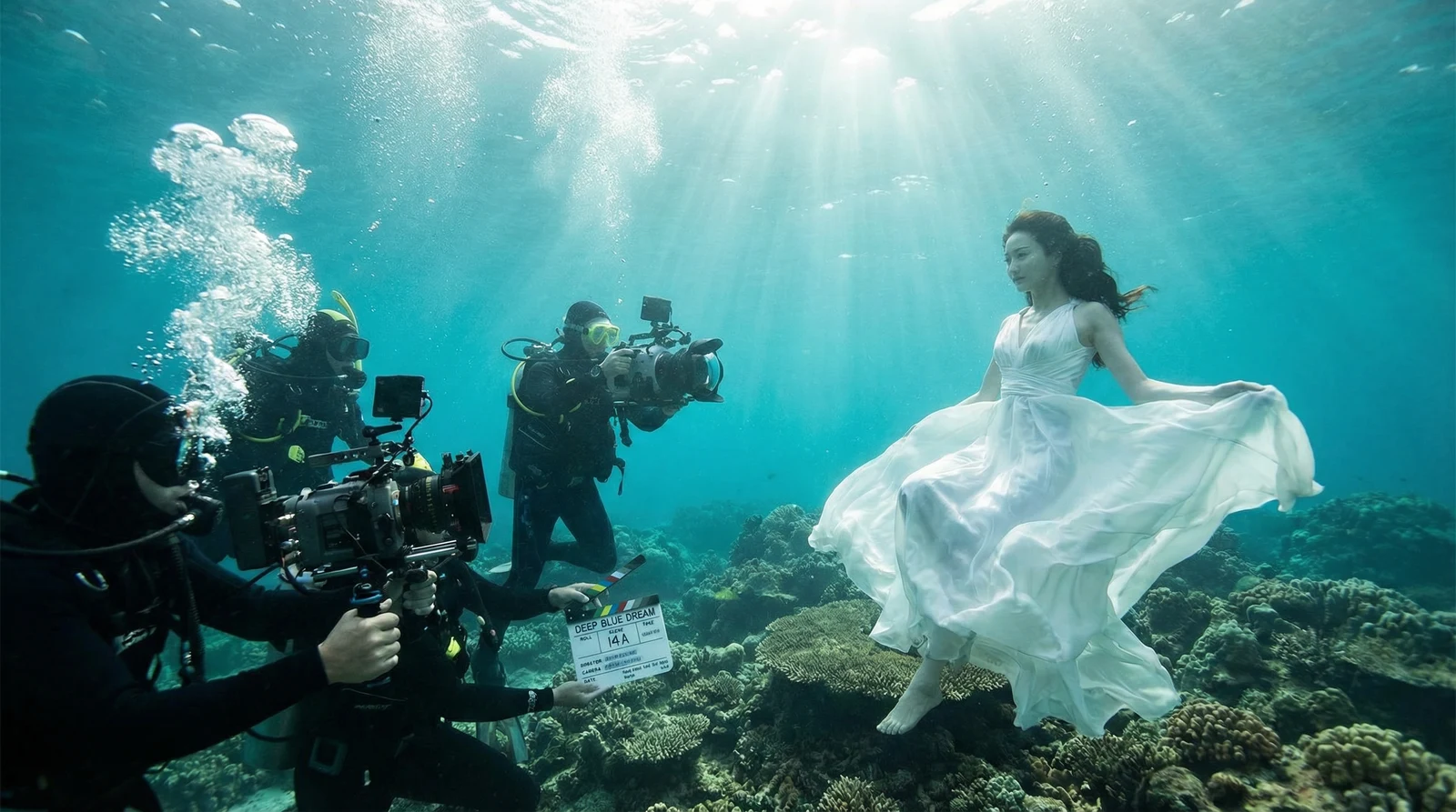 国产自拍萝莉岛栏目水下拍摄现场花絮